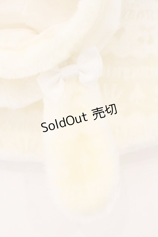 画像5: BABY,THE STARS SHINE BRIGHT / BABYロゴジャガードうさみみファーケープ  アイボリー O-26-02-16-111-BA-JA-OW-OS (5)