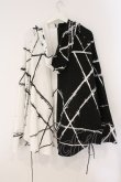 画像3: CIVARIZE / バイカラーポンチョパーカー  ブラック×ホワイト O-26-02-16-112-GO-TO-OW-OS (3)