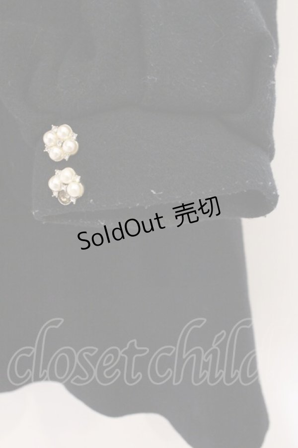 画像2: mille fille closet by LODISPOTTO / リボンビジューコート  クロ O-26-02-16-114-LO-CO-IG-ZTC051 (2)