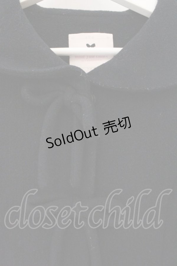 画像3: mille fille closet by LODISPOTTO / リボンビジューコート  クロ O-26-02-16-114-LO-CO-IG-ZTC051 (3)