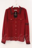 画像1: Amavel / Histoire Epeist ミリタリーシャツブラウス F ワイン O-26-02-16-116-CA-BL-OW-OS (1)