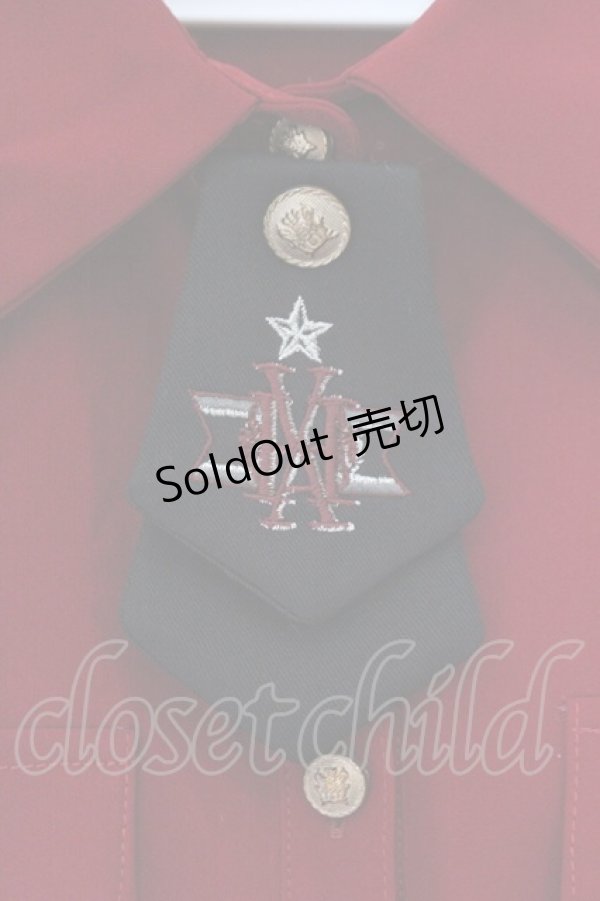 画像2: Amavel / Histoire Epeist ミリタリーシャツブラウス F ワイン O-26-02-16-116-CA-BL-OW-OS (2)