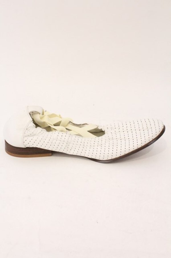 画像5: Jane Marple Dans Le Salon / バレエシューズ L シロ O-26-02-16-016-JM-SH-OW-OS (5)