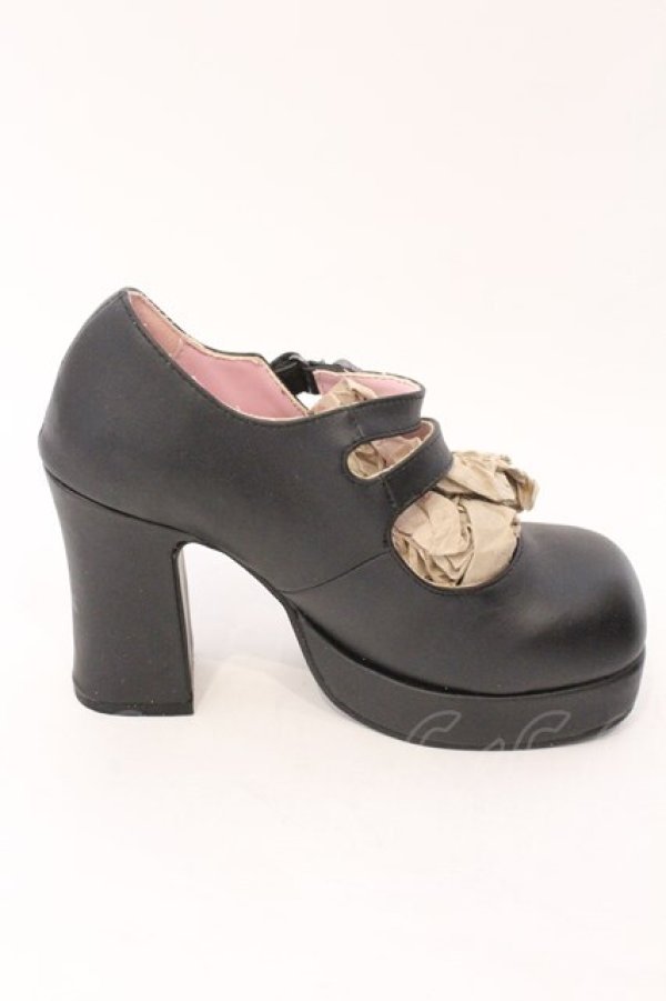 画像6: Demonia / Gothika-09　パンプス つま先~かかと約22cm ブラック O-26-02-16-017-PU-SH-OW-OS (6)