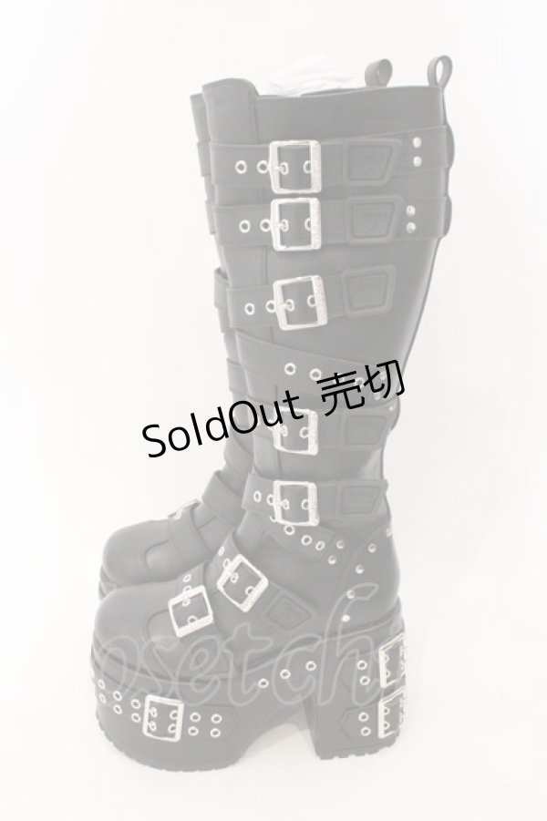 画像3: YOSUKE / 【直営ショップ限定】厚底ロングブーツ M ブラック O-26-02-16-020-PU-SH-IG-OS (3)