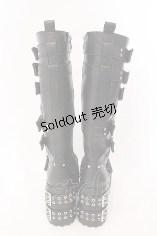 画像5: YOSUKE / 【直営ショップ限定】厚底ロングブーツ M ブラック O-26-02-16-020-PU-SH-IG-OS (5)