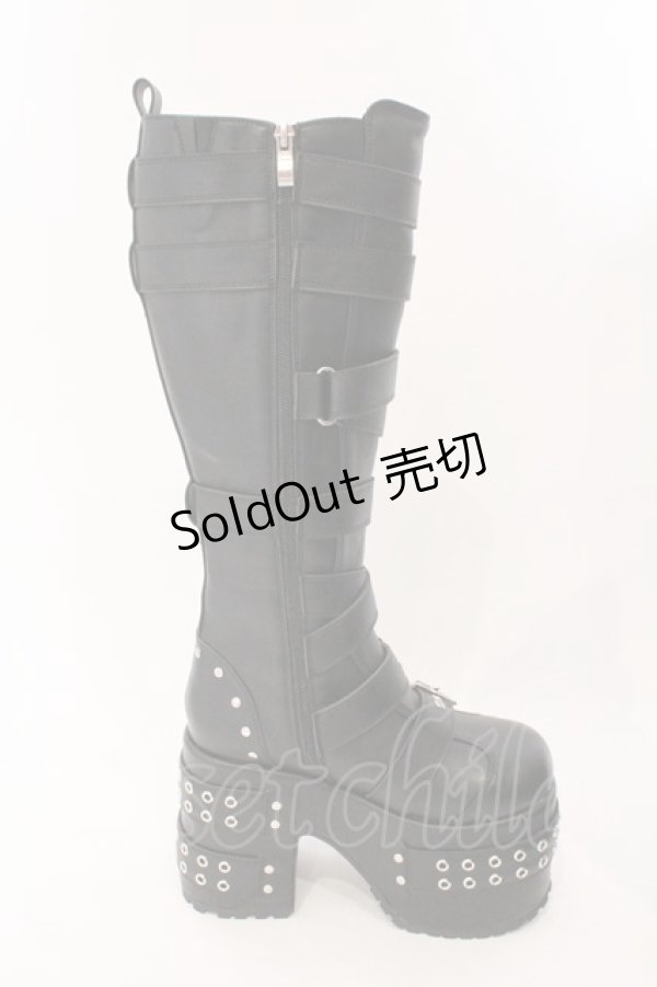 画像6: YOSUKE / 【直営ショップ限定】厚底ロングブーツ M ブラック O-26-02-16-020-PU-SH-IG-OS (6)