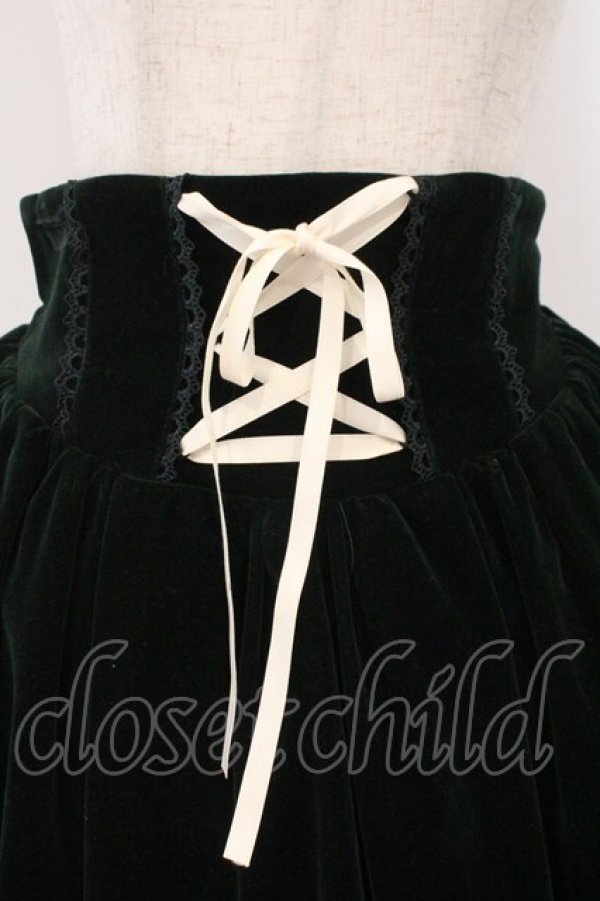 画像2: axes femme kawaii / ベルベットドールスカート M グリーン O-26-02-16-021-AX-OP-OW-OS (2)