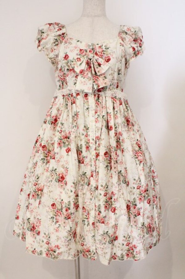 画像1: Victorian maiden / ロココブーケブラウスワンピース  ピンク O-26-02-16-024-CL-OP-OW-OS (1)