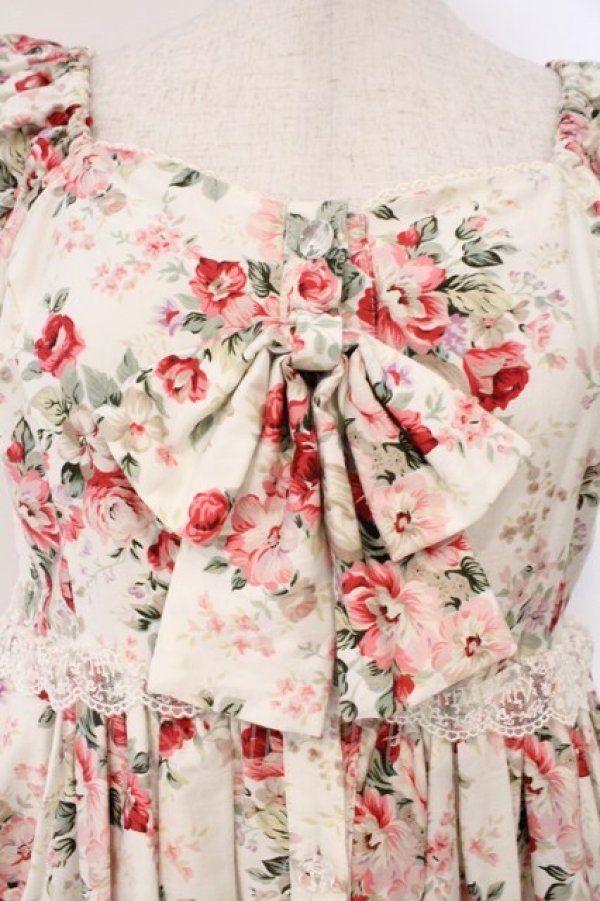 画像2: Victorian maiden / ロココブーケブラウスワンピース  ピンク O-26-02-16-024-CL-OP-OW-OS (2)