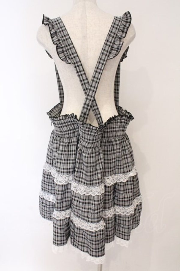 画像3: DearMyLove / レースチェックティアードサスペンダースカート 5L ブラックチェック O-26-02-17-003-0-SK-IG-OS (3)