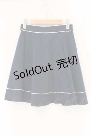 画像: axes femme POETIQUE / スカラップミニスカート M ネイビー O-26-02-17-032-AX-SK-IG-OS