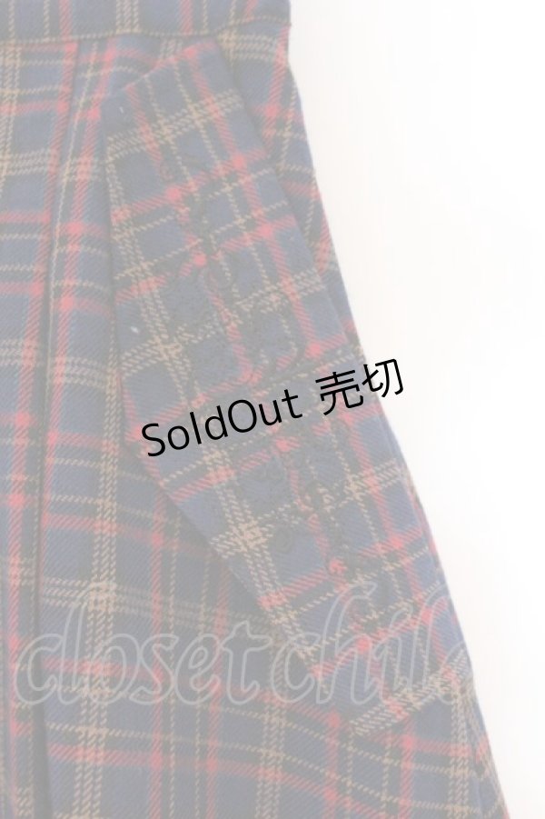 画像2: axes femme / HOUSEofTARTANコラボ/タータンチェックスカート M ブルーチェック O-26-02-17-035-AX-SK-IG-OS (2)