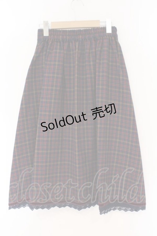 画像3: axes femme / HOUSEofTARTANコラボ/タータンチェックスカート M ブルーチェック O-26-02-17-035-AX-SK-IG-OS (3)