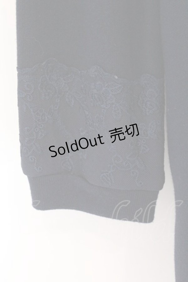 画像2: axes femme / フード付き裏毛カーディガン  ネイビー×グレー O-26-02-17-037-AX-TO-IG-OS (2)