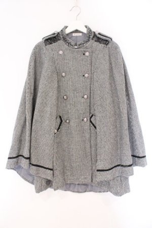 画像: axes femme / ダブルボタンケープコート F クロ×シロ O-26-02-17-039-AX-CO-IG-OS