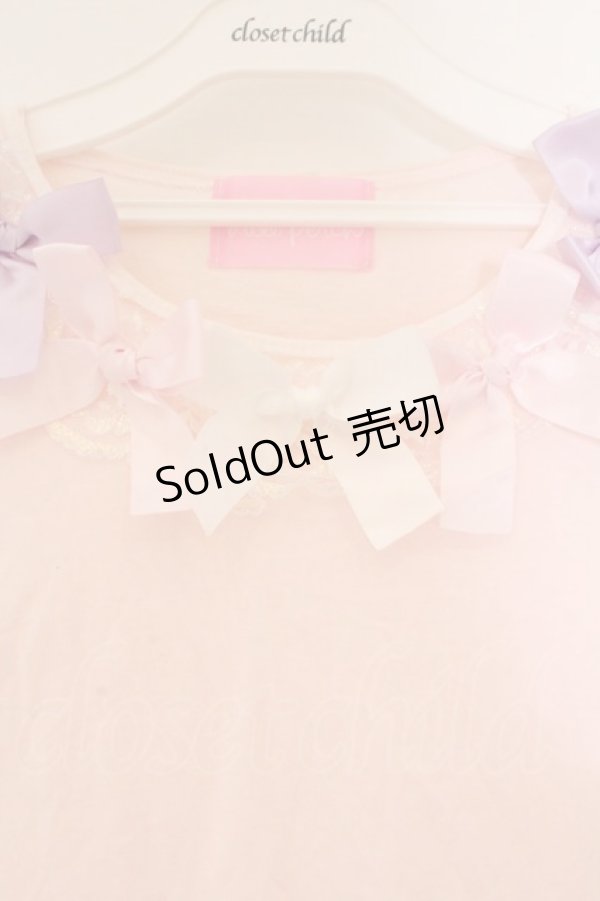 画像2: Nile Perch / リボンカットソー  ピンク O-26-02-17-040-LO-TO-IG-OS (2)