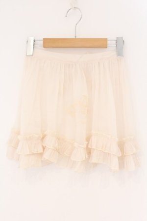 画像: choker rabbit / 刺繍入りエプロン  生成り O-26-02-17-041-LO-SK-IG-OS