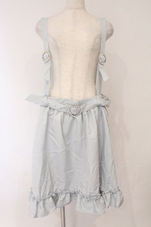 画像: DearMyLove / ストーンバックルサスフリルスカート 5L ブルーグレー O-26-02-17-043-0-SK-IG-OS