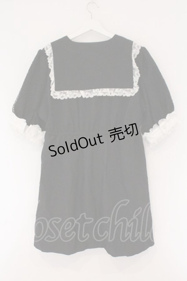 画像3: DearMyLove / キラキラビジューテーラードレースワンピース 5L クロ×シロ O-26-02-17-044-0-OP-IG-OS (3)