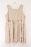 画像1: DearMyLove / バックリボンドレスミニジャンスカ 5L ベージュ O-26-02-17-045-0-OP-IG-OS (1)