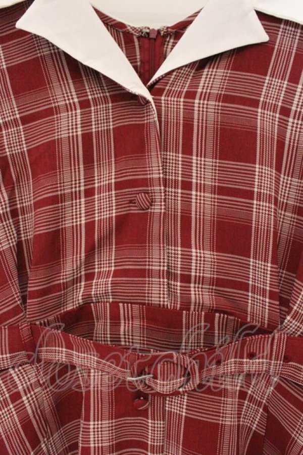 画像2: DearMyLove / オープンカラーオトナフレンチワンピース 5L ロングボルドー O-26-02-17-046-0-OP-IG-OS (2)