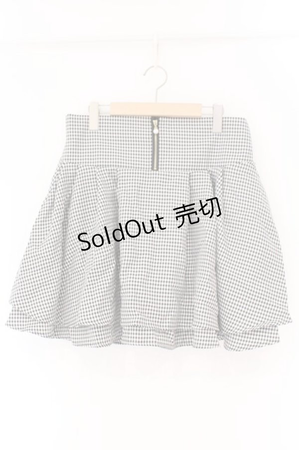 画像1: DearMyLove / Dollyシルエットスカート 5L ギンガム クロ×シロ O-26-02-17-047-0-SK-IG-OS (1)