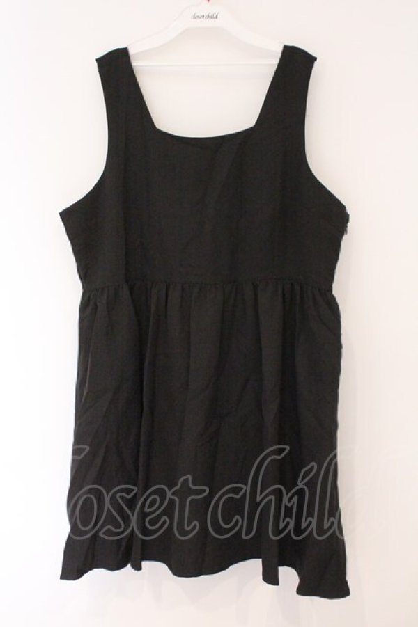 画像1: DearMyLove / バックリボンドレスミニジャンスカ 5L クロ O-26-02-17-051-0-OP-IG-OS (1)