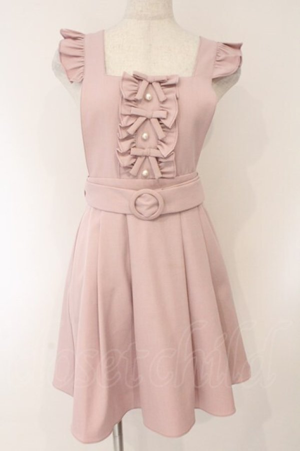 画像1: Ank Rouge / サロペット風ジャンパースカート  ピンク O-26-02-17-006-CA-SK-IG-OS (1)