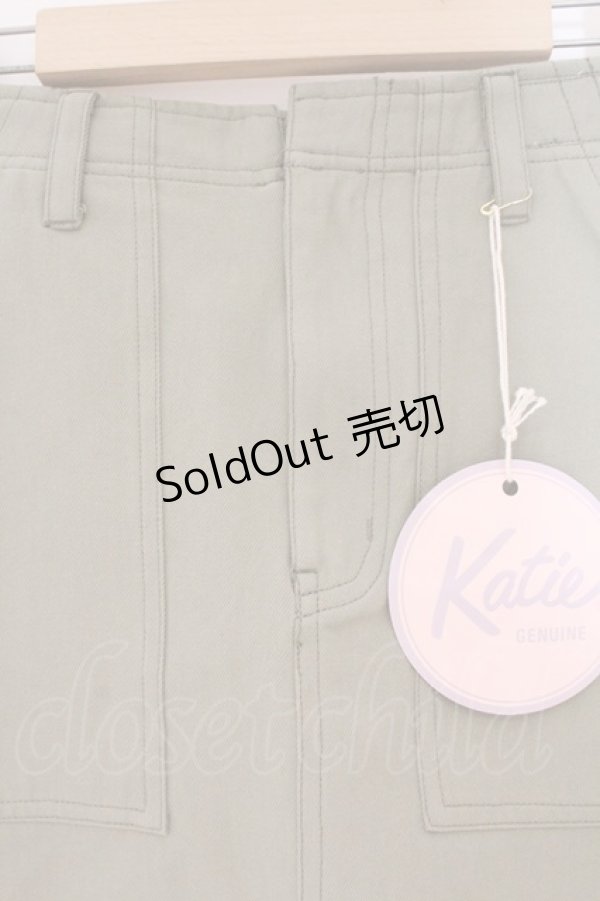 画像2: Katie / CASUALTIES mini skirt　スカート XS カーキグリーン O-26-02-17-054-LO-SK-IG-OS (2)