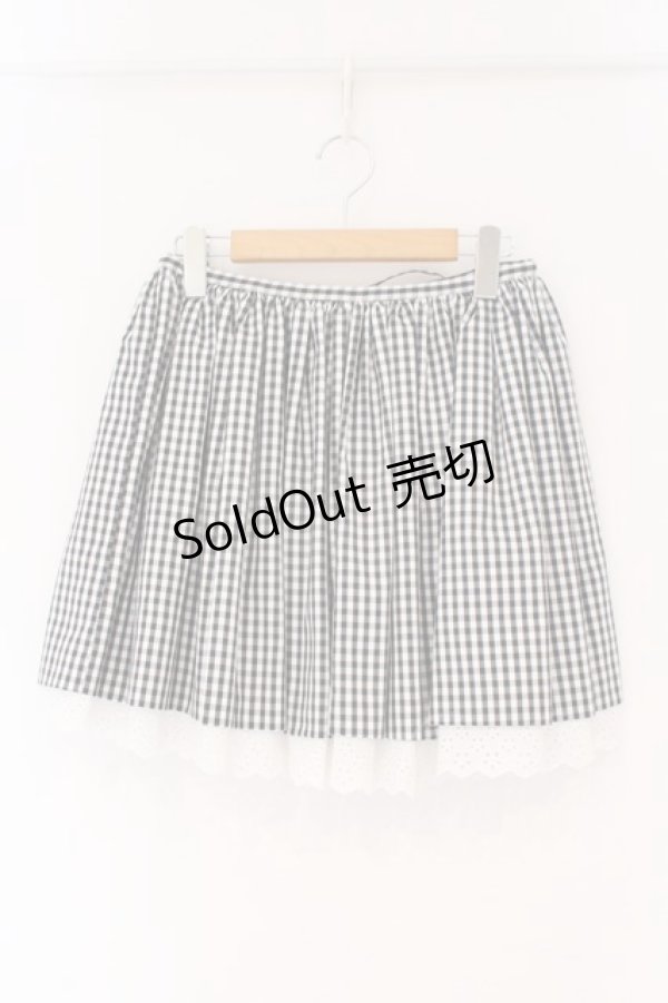 画像1: Katie / AMERICAN PIE panier skirt  クロ×シロ O-26-02-17-055-LO-SK-IG-OS (1)