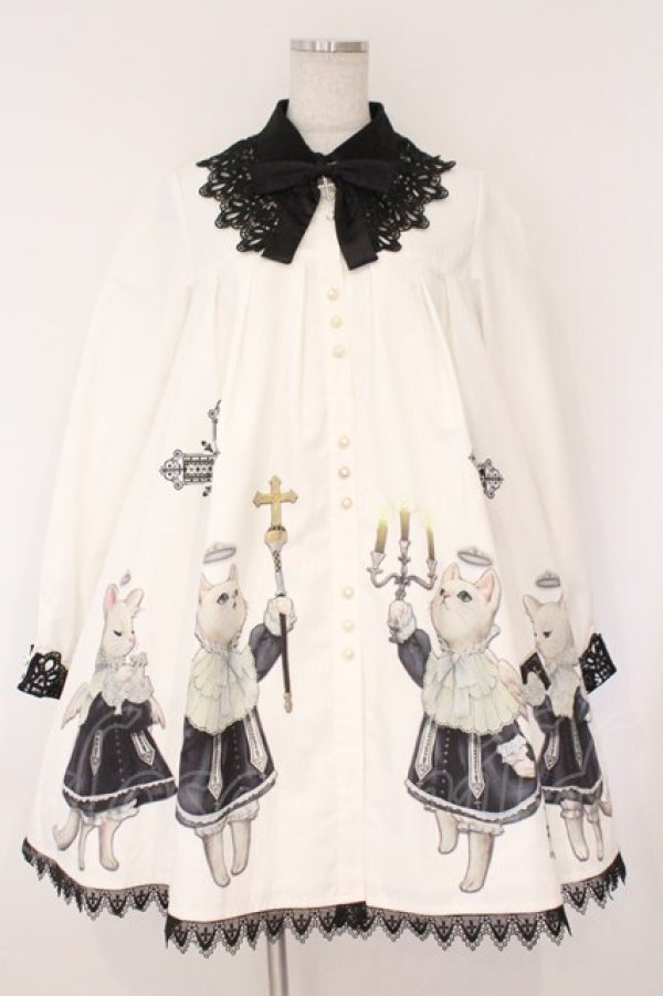 画像1: R-SERIES / 猫の聖歌隊ワンピース  シロ×クロ O-26-02-17-008-EL-OP-IG-OS (1)