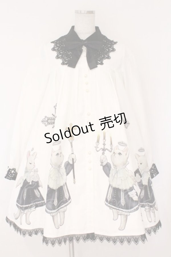 画像1: R-SERIES / 猫の聖歌隊ワンピース  シロ×クロ O-26-02-17-008-EL-OP-IG-OS (1)