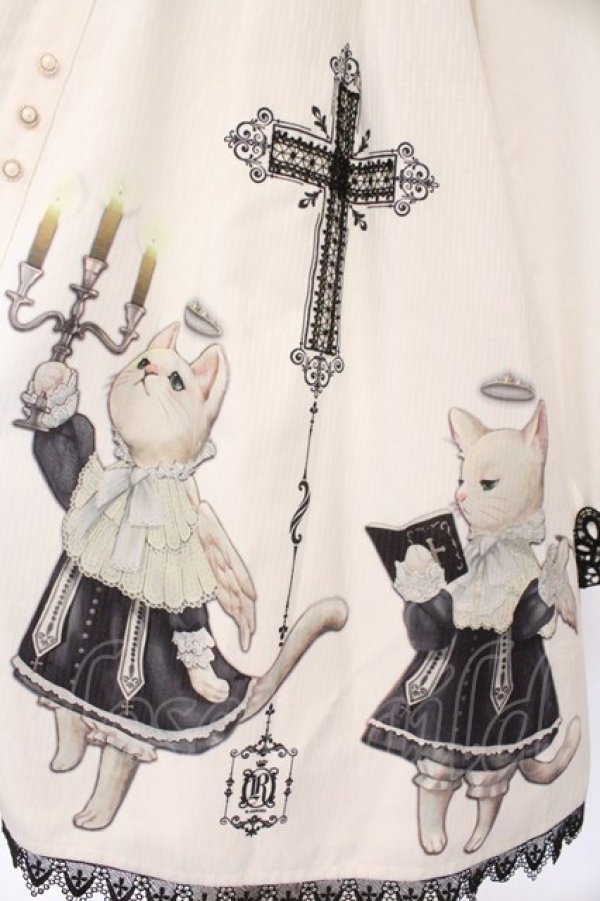 画像3: R-SERIES / 猫の聖歌隊ワンピース  シロ×クロ O-26-02-17-008-EL-OP-IG-OS (3)
