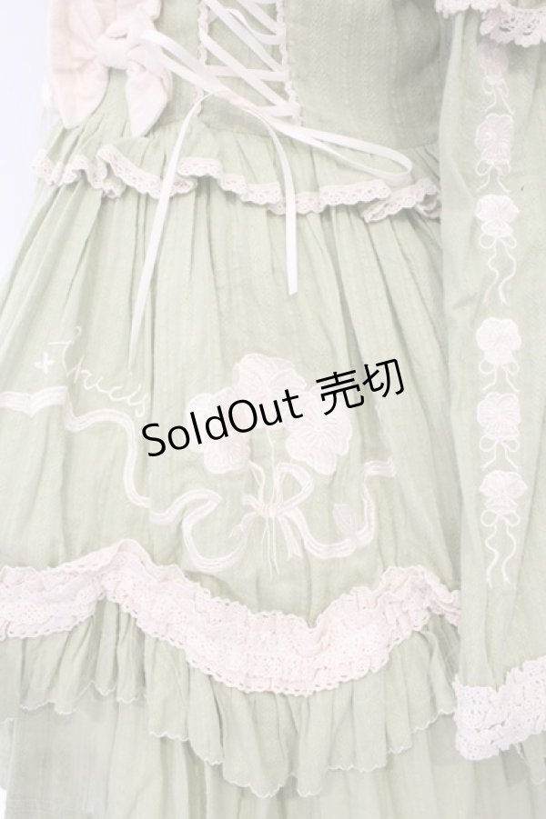 画像3: CRUCIS・南十字【海外ロリィタ】 / コットンジャンパースカート ボレロセット  グリーン O-26-02-17-009-LO-TO-IG-OS (3)