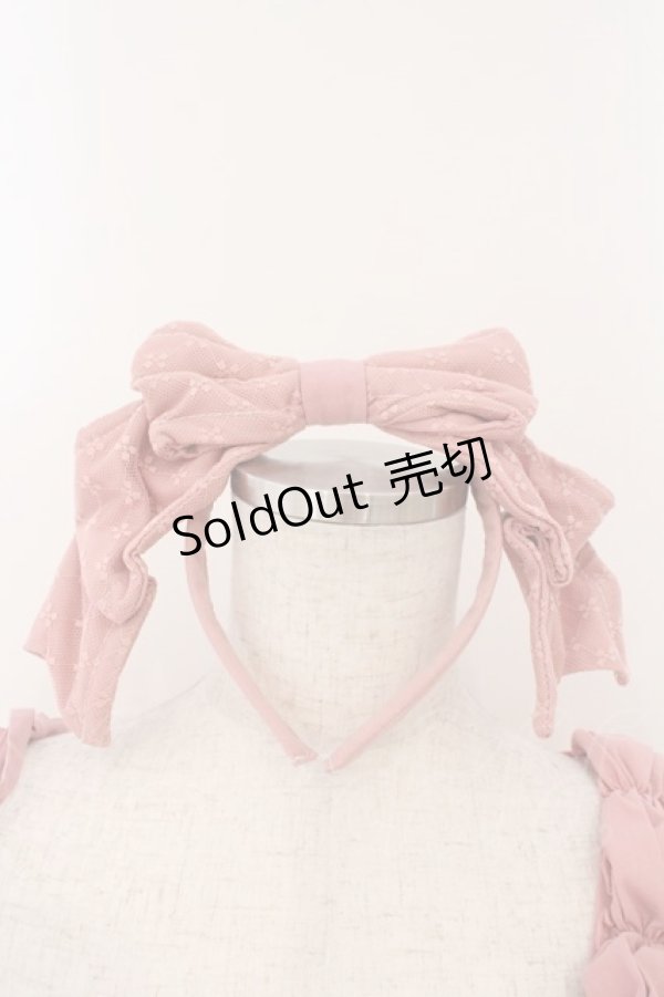 画像2: CRUCIS・南十字 / 猫刺繍ジャンパースカート カチューシャセット  ピンク O-26-02-17-011-LO-OP-IG-OS (2)