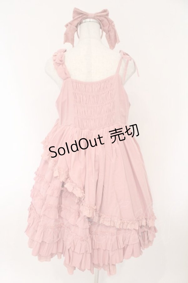 画像5: CRUCIS・南十字 / 猫刺繍ジャンパースカート カチューシャセット  ピンク O-26-02-17-011-LO-OP-IG-OS (5)