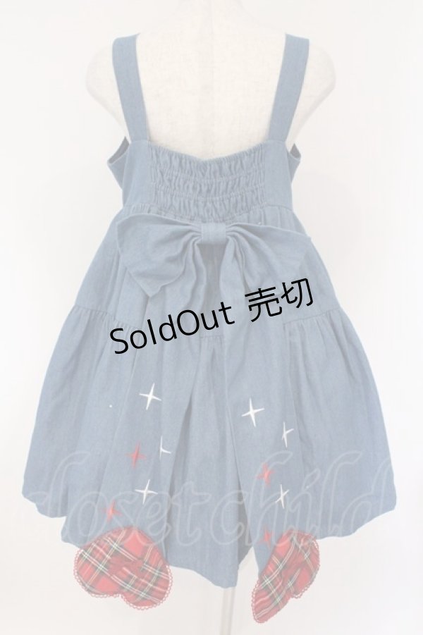 画像4: LOLITA他 / ハートデニムジャンパースカート L インディゴ O-26-02-17-013-LO-OP-IG-OS (4)