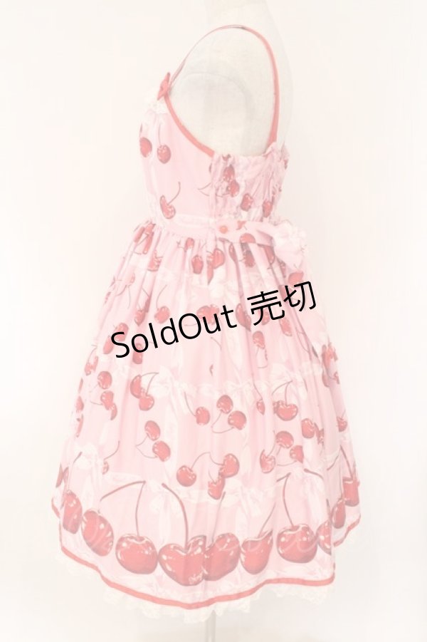 画像4: Angelic Pretty / Charming Cherryジャンパースカート  ピンク O-26-02-17-015-AP-OP-IG-OS (4)