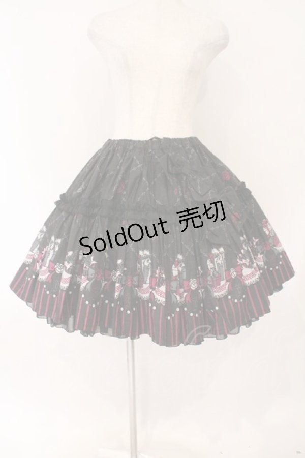 画像1: FRILL / プレゼントボックスプリントスカート  ブラック×濃ピンク O-26-02-17-016-HN-SK-IG-OS (1)