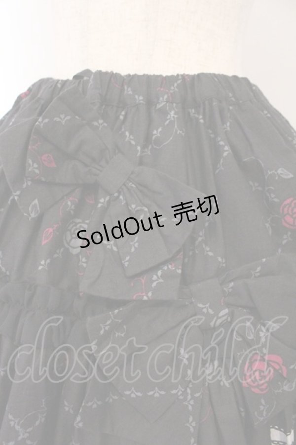 画像2: FRILL / プレゼントボックスプリントスカート  ブラック×濃ピンク O-26-02-17-016-HN-SK-IG-OS (2)