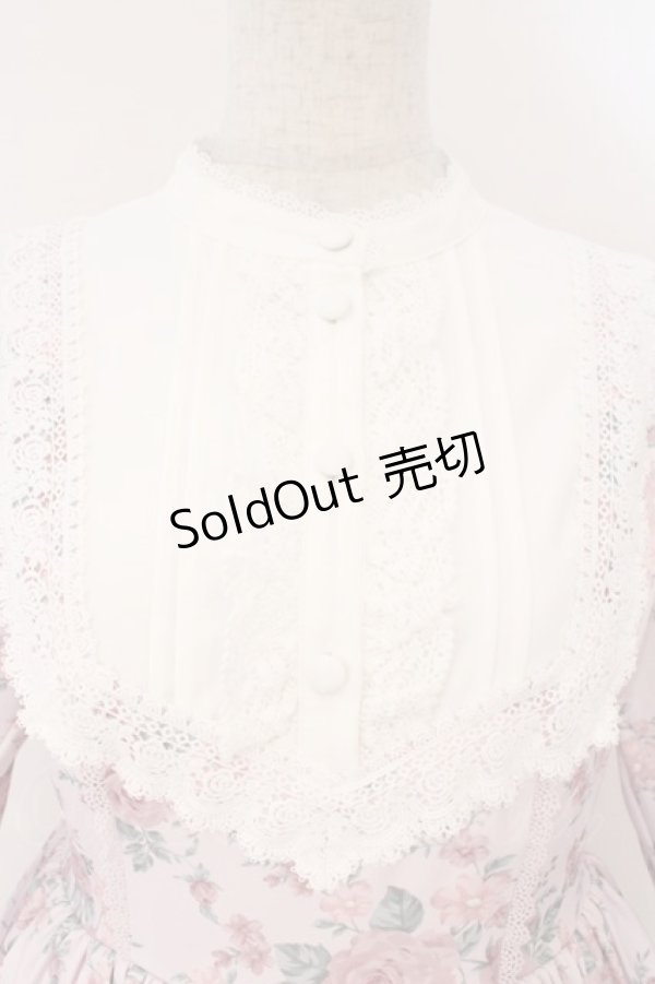 画像2: Chalmiere / クラシカルローズ柄ワンピース M ピンク O-26-02-17-017-0-OP-IG-OS (2)