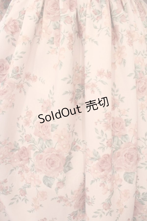 画像3: Chalmiere / クラシカルローズ柄ワンピース M ピンク O-26-02-17-017-0-OP-IG-OS (3)