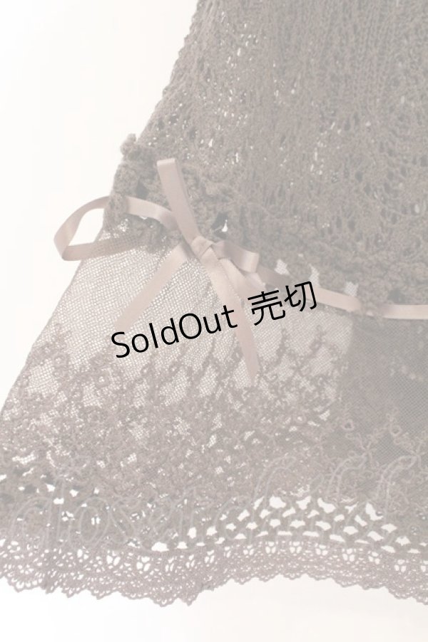 画像2: axes femme / 透かしカーディガン  ブラウン O-26-02-17-020-AX-TO-IG-OS (2)