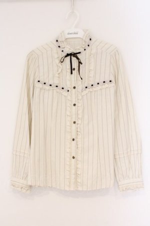 画像: axes femme / バラ柄JQブラウス L オフシロ O-26-02-17-023-AX-BL-IG-OS