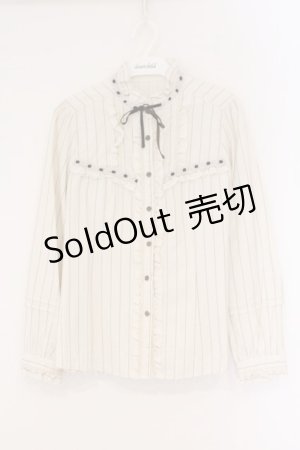 画像: axes femme / バラ柄JQブラウス L オフシロ O-26-02-17-023-AX-BL-IG-OS