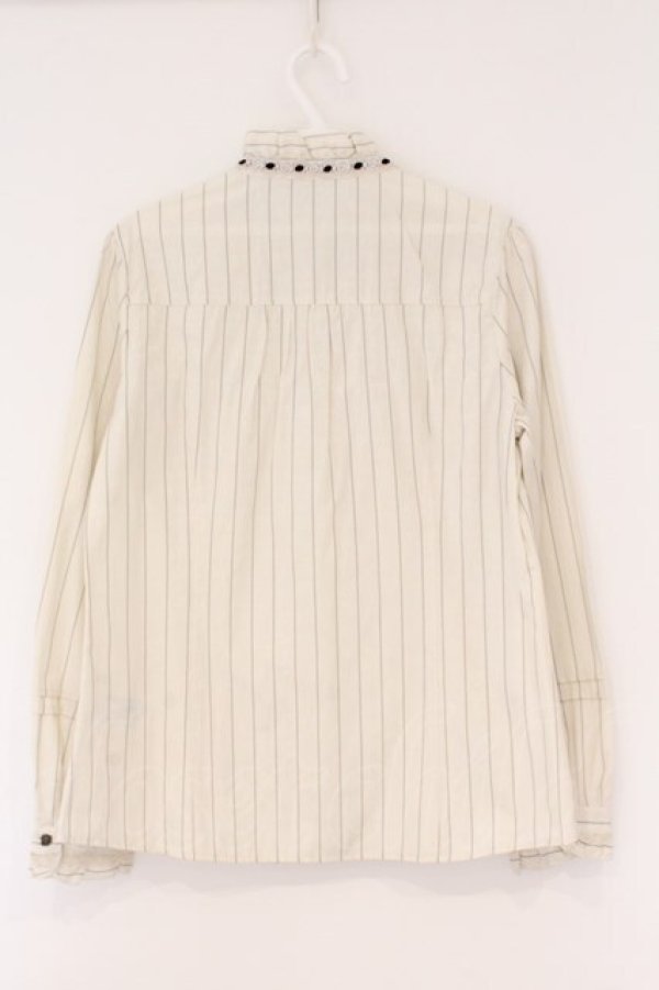 画像3: axes femme / バラ柄JQブラウス L オフシロ O-26-02-17-023-AX-BL-IG-OS (3)