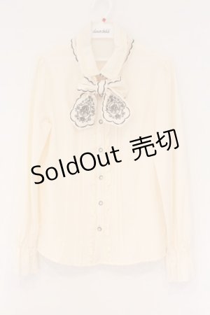 画像: axes femme / 刺繍リボンブラウス L アイボリー O-26-02-17-025-AX-BL-IG-OS