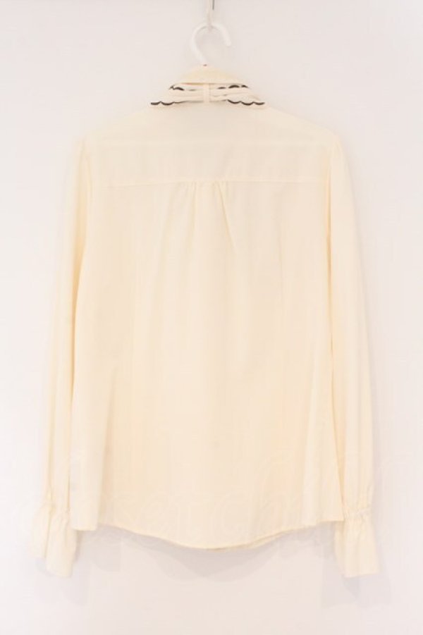 画像3: axes femme / 刺繍リボンブラウス L アイボリー O-26-02-17-025-AX-BL-IG-OS (3)