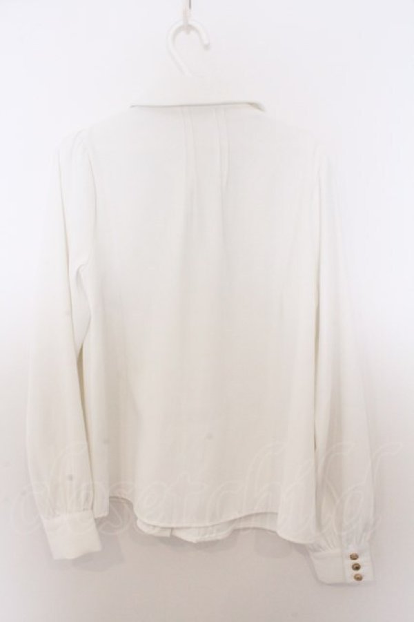 画像3: Amavel / Historical Butler クロスタイブラウス F シロ O-26-02-18-030-CA-BL-OW-OS (3)